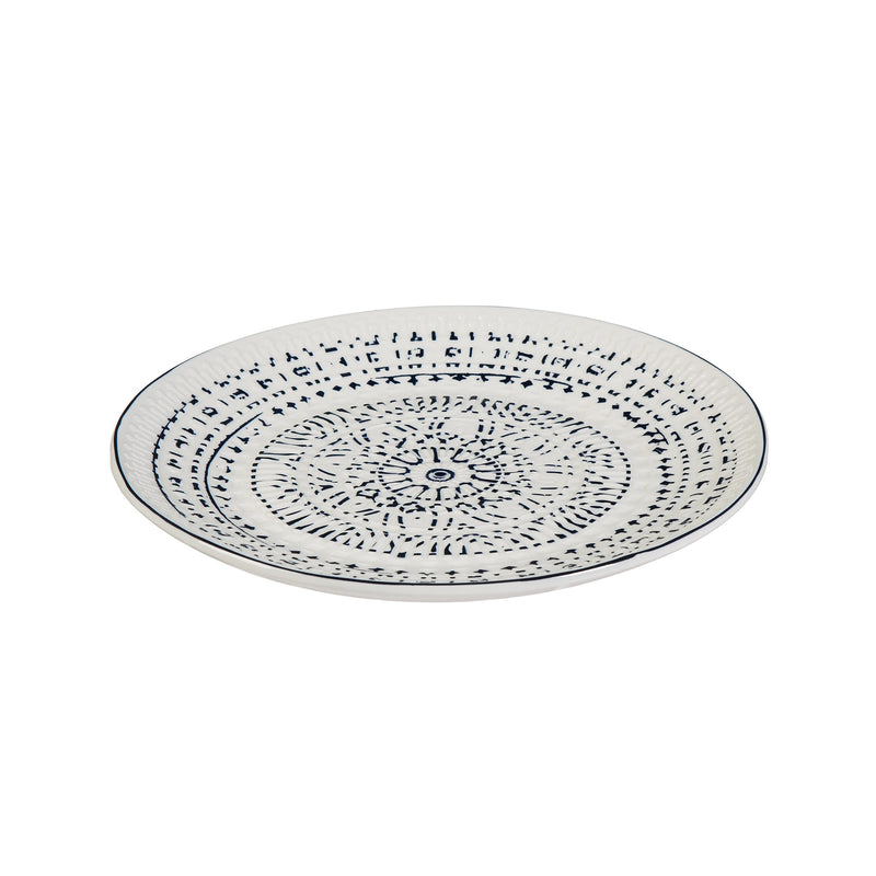 Ceramic Lunch Dinner Plate, Inkwell Collection