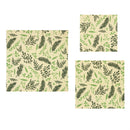 Beeswax Wrap, Set of 3, Delicate Greenery