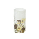 Vintage Garden Glass LED Battery Operated Pillar Candle, 3 Asst,3led268