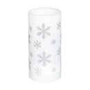 LED Snowflake Pillar Table Decor with Projected Icons