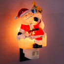 Acrylic Santa Claus in Chimney Nightlight,3nt188