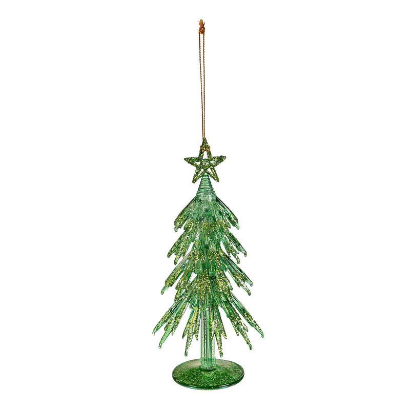 6.5" Glitter Christmas Tree Ornament,3orn085