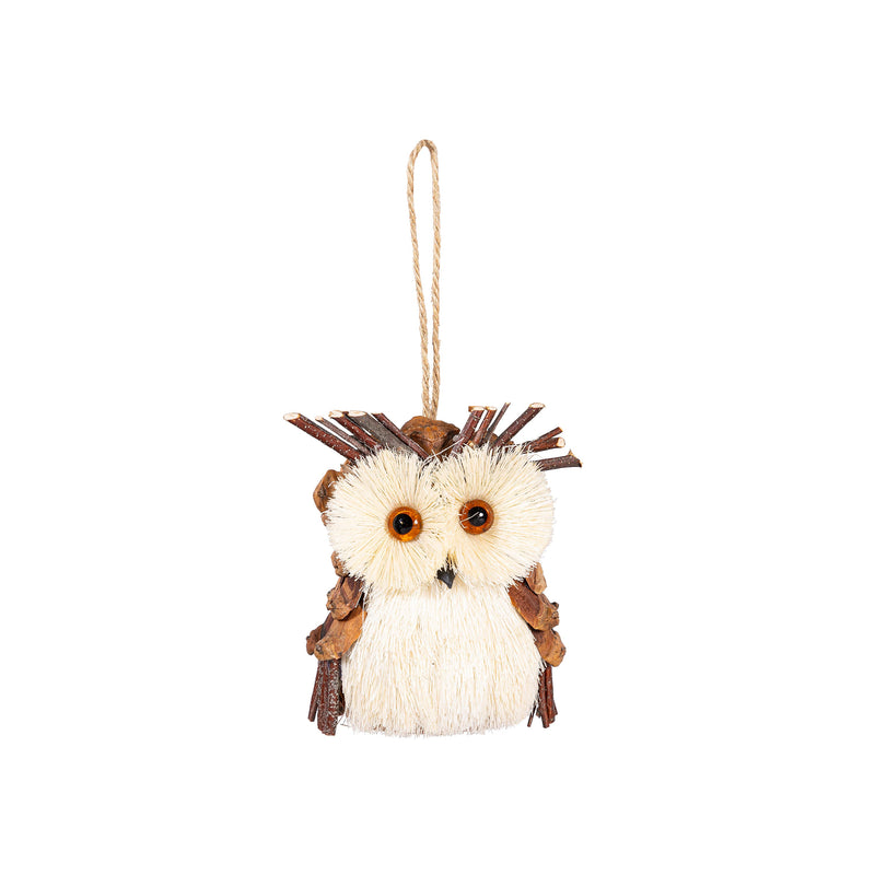 Woodland Storybook Ornament Natural Fiber Animal, Asst of 3