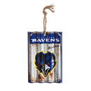 Baltimore Ravens, Metal Corrugate Ornament,3ot3802mc
