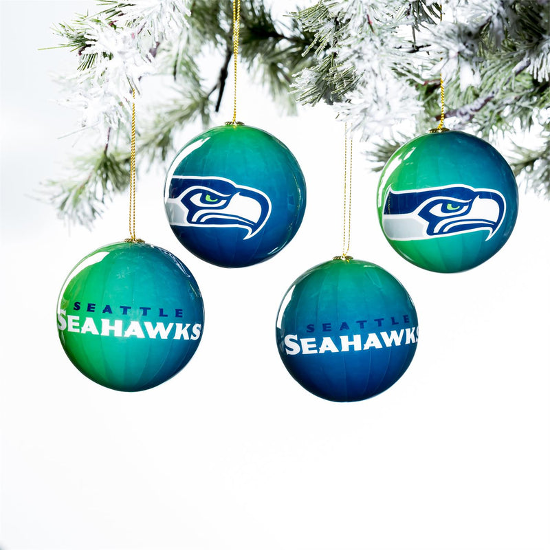 12pc Ornament Set, Seattle Seahawks