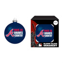 Atlanta Braves Blown Glass Ornament