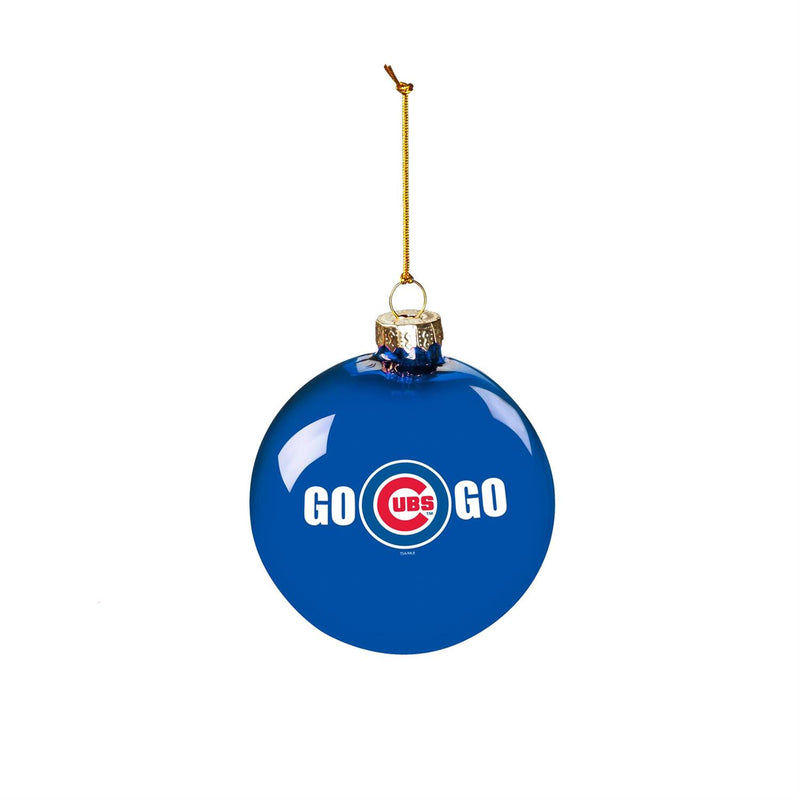 Chicago Cubs Blown Glass Ornament
