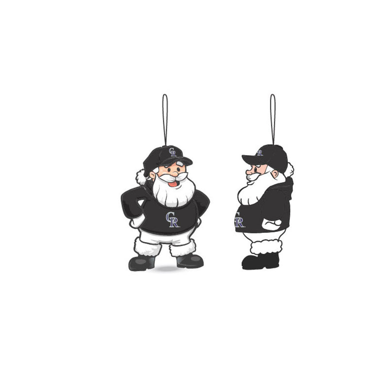 Colorado Rockies Coach Santa Ornament