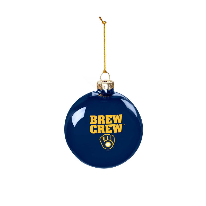 Milwaukee Brewers Blown Glass Ornament