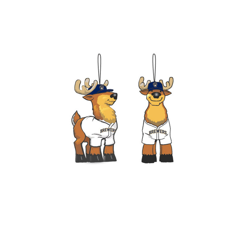 Milwaukee Brewers Reindeer Player Ornament