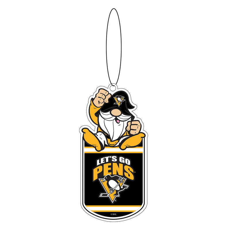 Pittsburgh Penguins Gift Tag Ornament, Gnome Fan