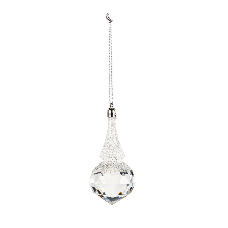 Acrylic Teardrop Ornament, 2 Asst