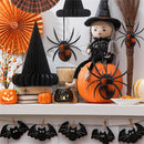 Foldable Paper Spider Hanging Décor Set