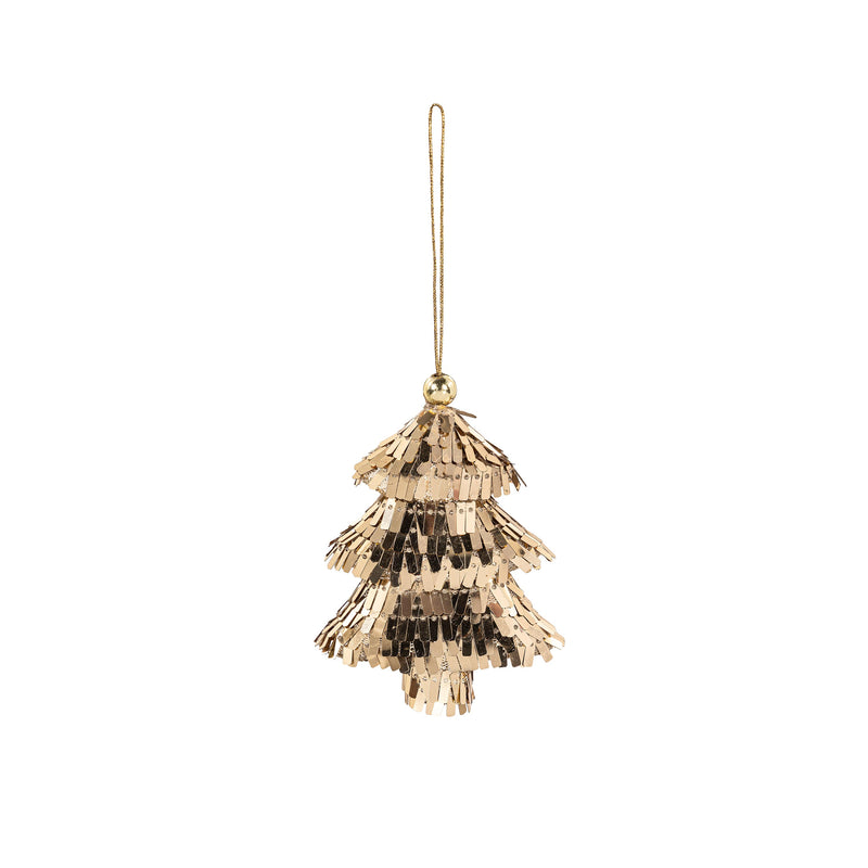 Season to Sparkle Ornament Metallic Christmas Icon, Asst of 2