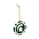 Game Chip Ornament, Michigan State University,3ot971pc