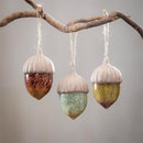 3.75" Ceramic Hanging Décor Set, Acorn