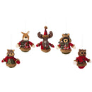 Woodland Icon Polyester Ornament, 5 ASST,3otf095