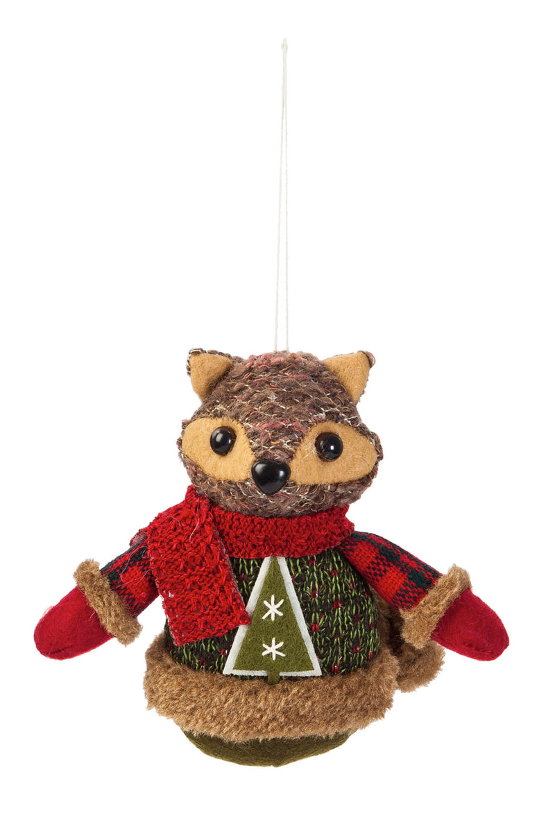 Woodland Icon Polyester Ornament, 5 ASST,3otf095