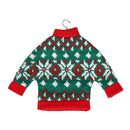 Fabric Holiday Sweater Ornament, Green