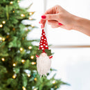 15.25" Fabric Gnome Covering Eyes Ornament,3otf219