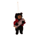 Fabric Animal Ornament, Bear/Moose,3otf245