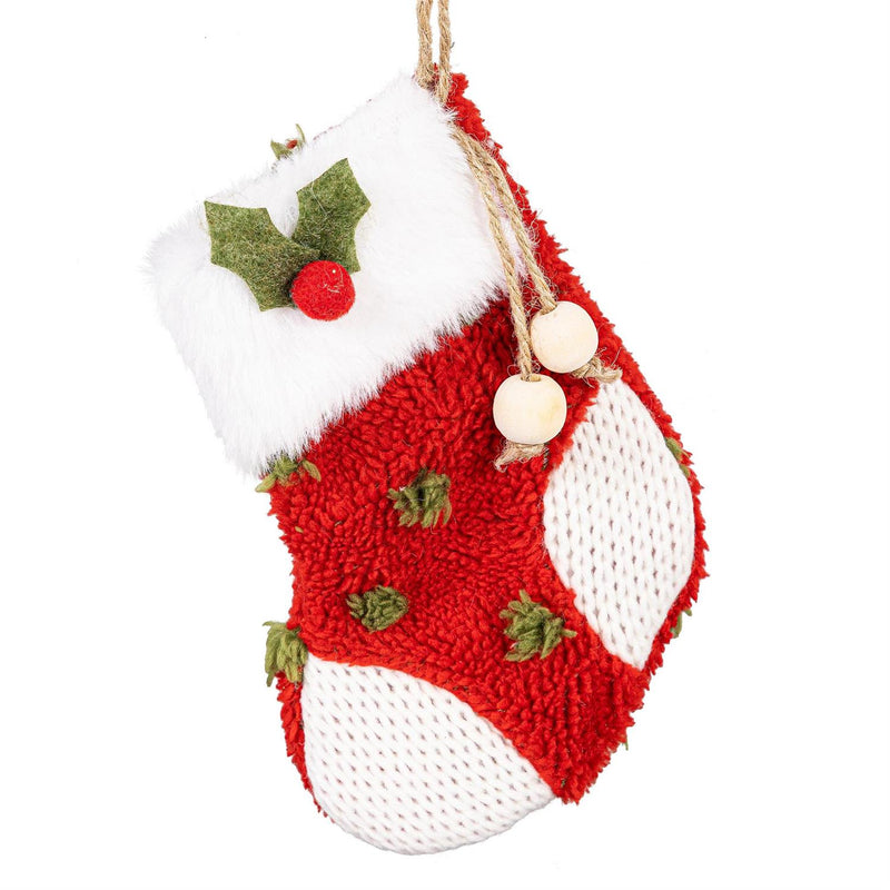 Christmas Vacation Ornament Fabric Stocking, 6.5"H, Asst of 2