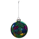 4.5" Colored Glass Round Ornament