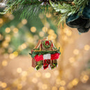 Joyful Traditions Ornament Fireplace Glass, 4"L