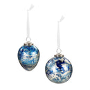 Season to Sparkle Ornament Marble Glass, Asst, 5"H