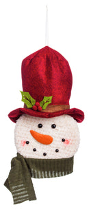 Rustic Forest Snowman LED Plush Hanging Decor, 2 ASST,3otl009