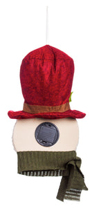 Rustic Forest Snowman LED Plush Hanging Decor, 2 ASST,3otl009