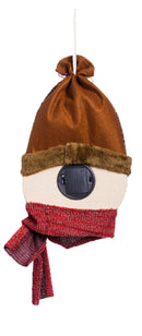 Rustic Forest Snowman LED Plush Hanging Decor, 2 ASST,3otl009