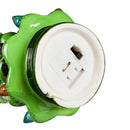 4" LED Ceramic Christmas Tree Ornament with Santa Hat