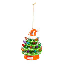 4" LED Ceramic Christmas Tree Ornament with Team Santa Hat, Cleveland Browns