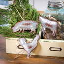 Metal Farm Animal Ornament
