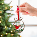 Metal Ornament with Cardinal