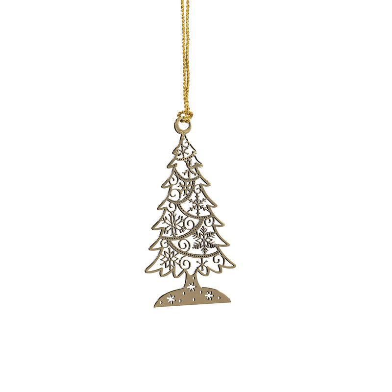 Shades of Green Ornament Tree Metal Set