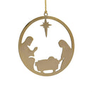 Nativity Ornament Nativity Round Metal Set