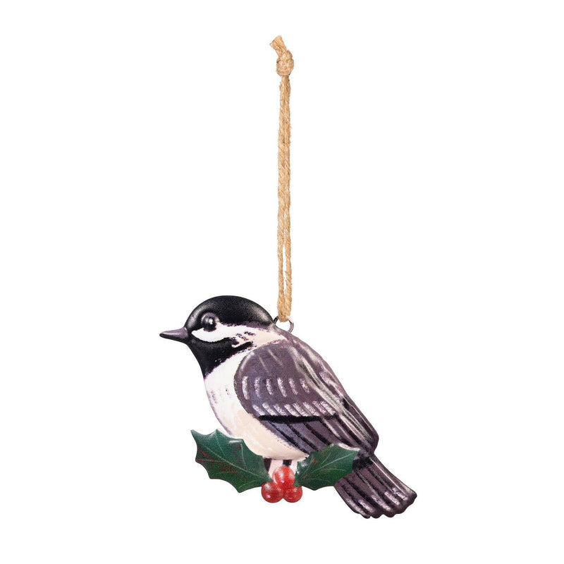 Woodland Storybook Ornament Metal Bird, Asst of 3