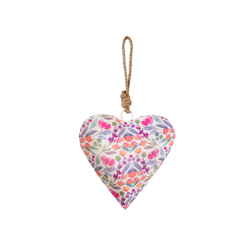 Petal Paradise Heart Shaped Metal Hanging Decor Set