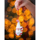 Polyresin Holiday Gnome with Candy Cane Ornament, 2 Asst
