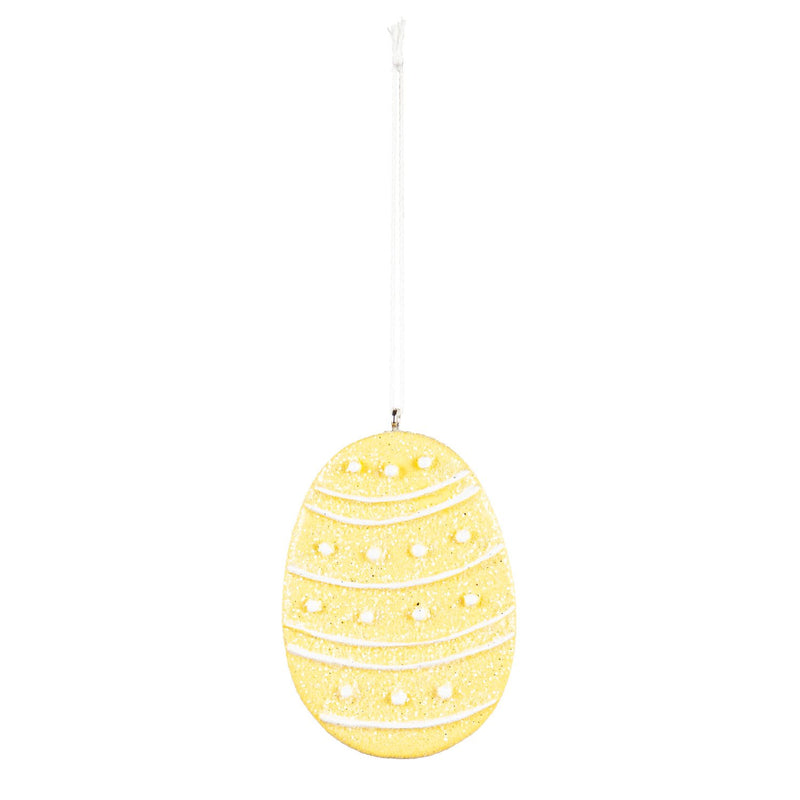 2.5" Egg Shaped Hanging Decor, 4 Asst.
