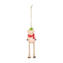 6.5" Resin Farm Animal with Dangling Legs Ornament