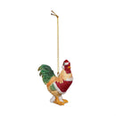 Woodland Storybook Ornament Resin Christmas Rooster, 3.5"H, Asst of 2