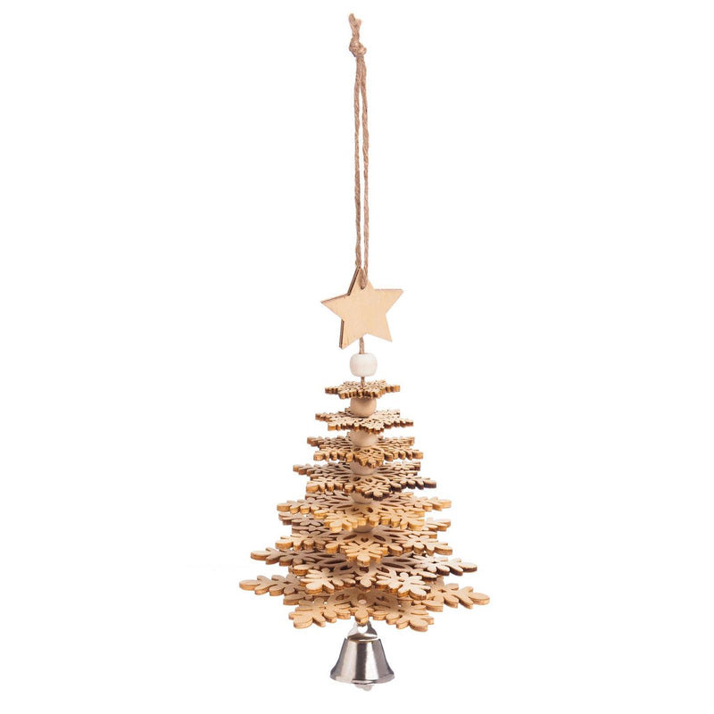 Wood Christmas Tree 3D Ornament