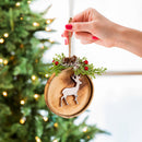 5.25" Wood Animal Silhouette Ornament,3otw421