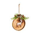 5.25" Wood Animal Silhouette Ornament,3otw421