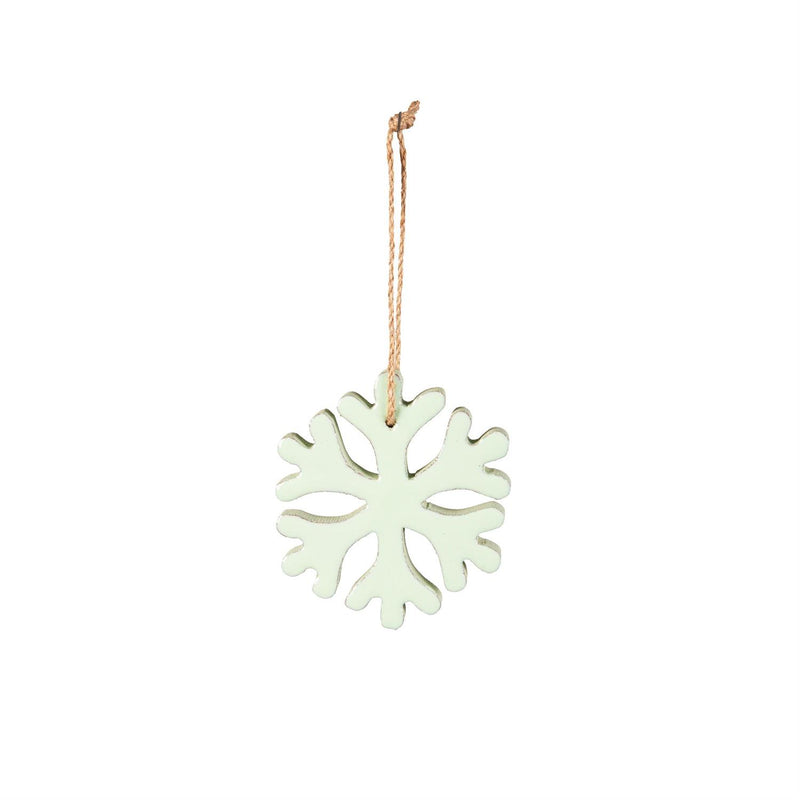 4" Wood Snowflake Ornament