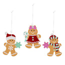 Baking Spirits Bright Ornament Wood Gingerbread, 3.25"H, Set of 9