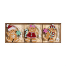 Baking Spirits Bright Ornament Wood Gingerbread, 3.25"H, Set of 9